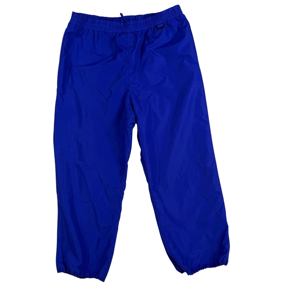 Obermeyer Cannon Wind Pants Mens Large Blue Vintage Nylon Track Joggers Gorpcore